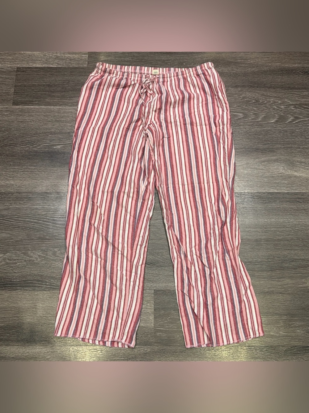 American Eagle Pants Striped Red Low Rise Women’s Large